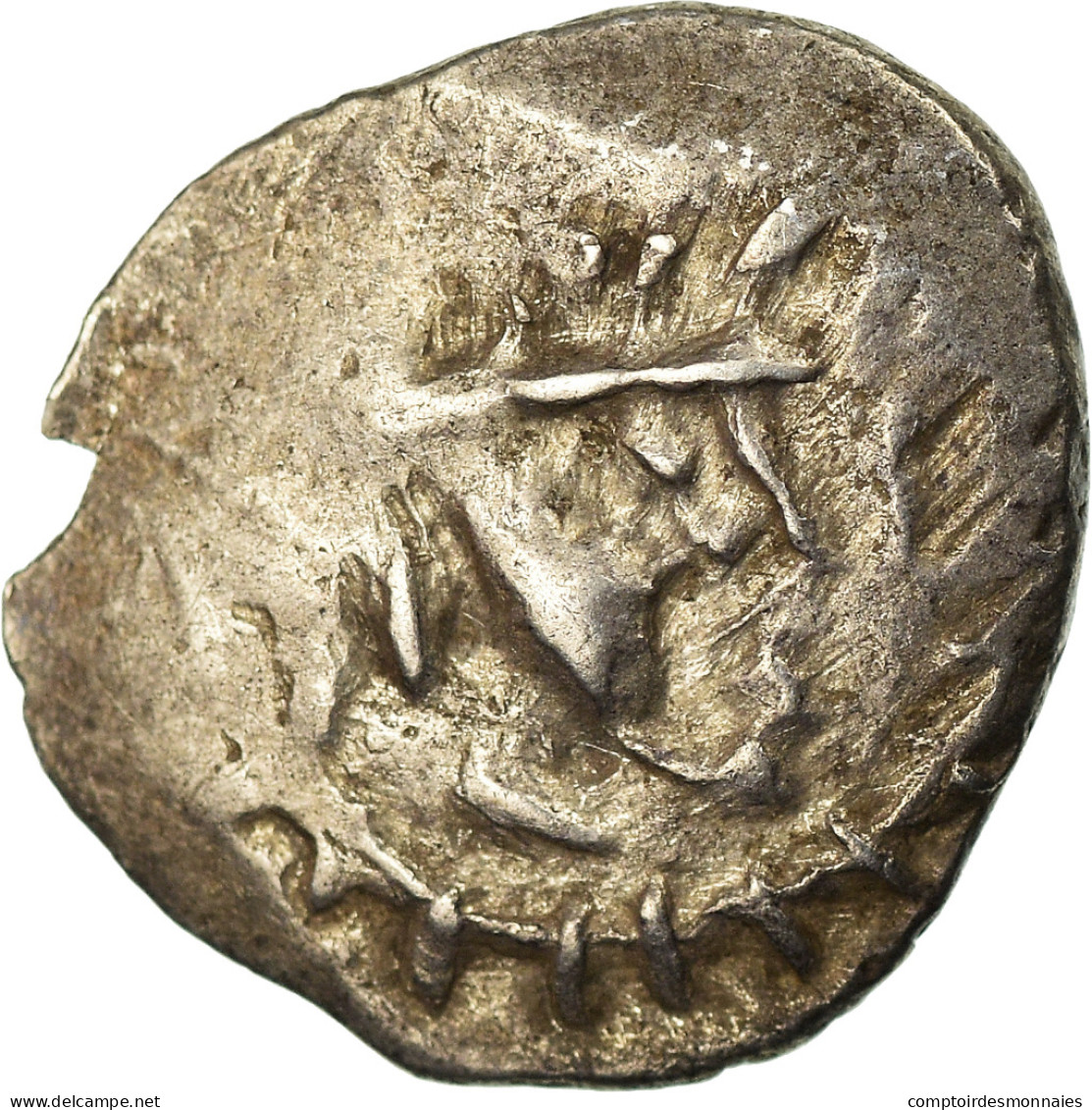 Monnaie, Śri Yashaaditya, Obole, 6EME SIECLE, Hunnic Tribes, TB+, Argent - Orientales