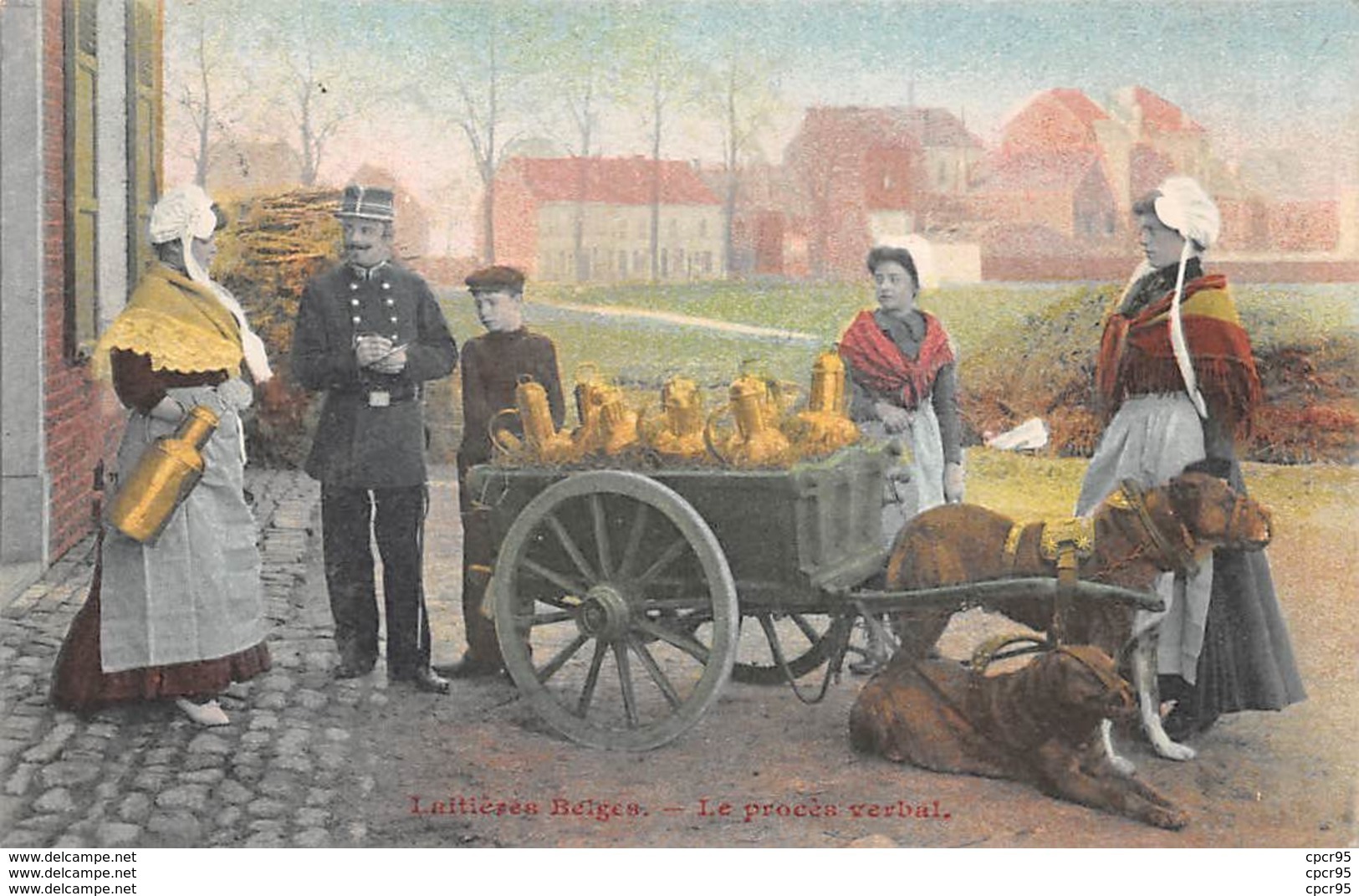 Métiers - N°63742 - Laitier - Attelage De Chien - Laitières Belges - Le Procès Verbal - Street Merchants