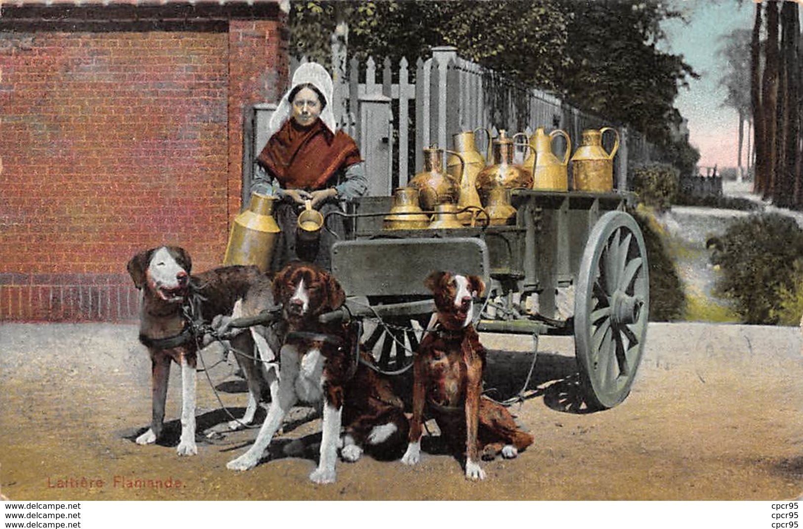 Métiers - N°63741 - Laitier - Attelage De Chien - Laitière Flamande - Street Merchants