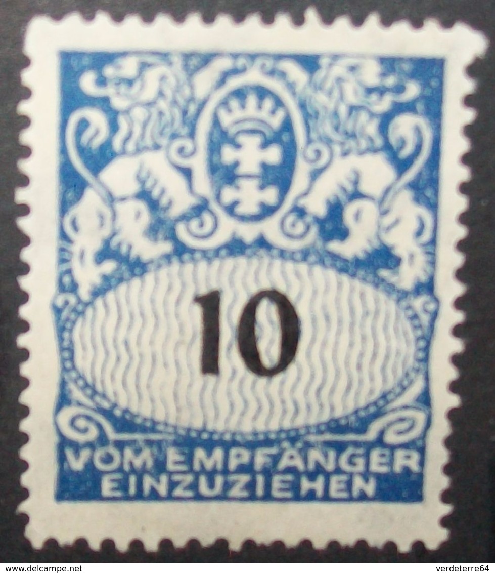 N°2335H BRIEFMARKE DEUTSCHES REICH DANZIG NEU MIT FALZ SPUREN - Autres & Non Classés