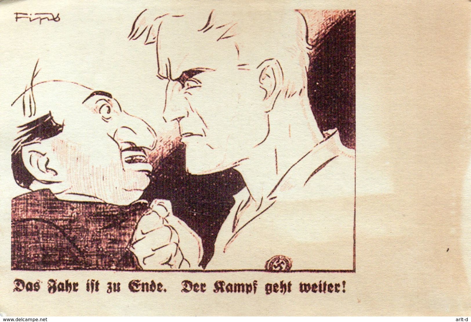 DC2259 - WW2 Germany Propaganda Hakenkreuz REPRO - War 1939-45