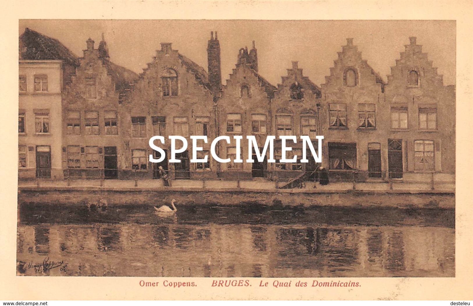 Le Quai Des Domincains -  Ill. Omer Coppens -  Brugge - Bruges - Brugge