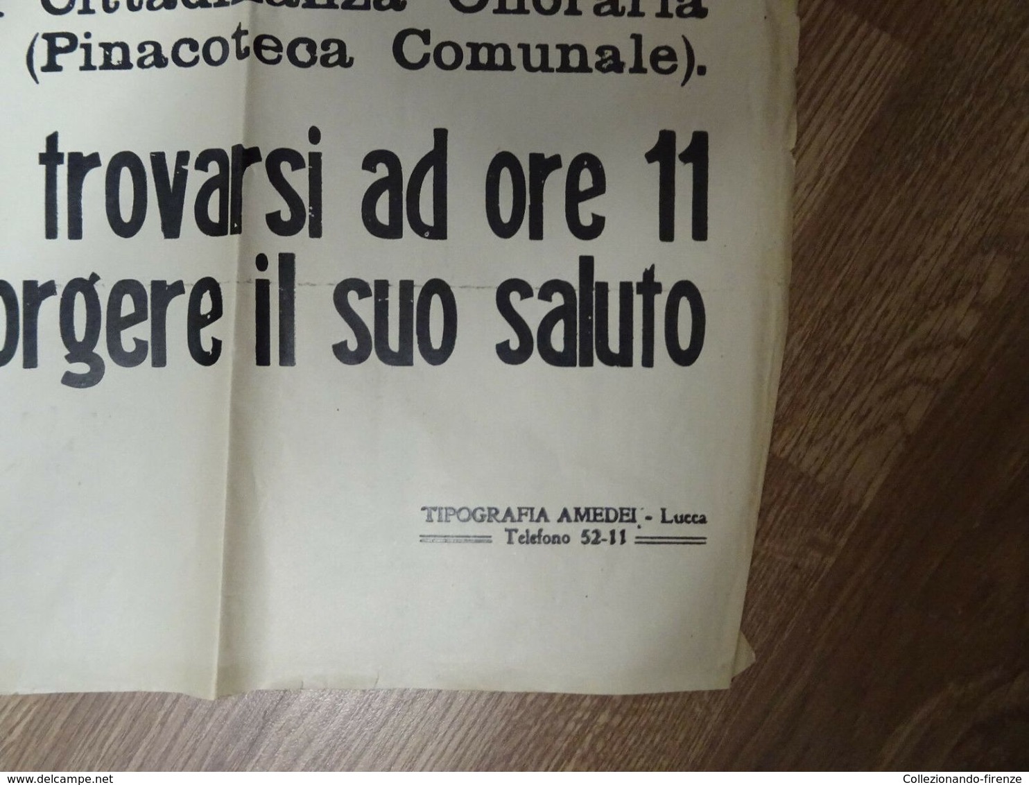 Manifesto Di Propaganda Fascista Lucca SPQL- 28 Novembre 1932 - Historical Documents