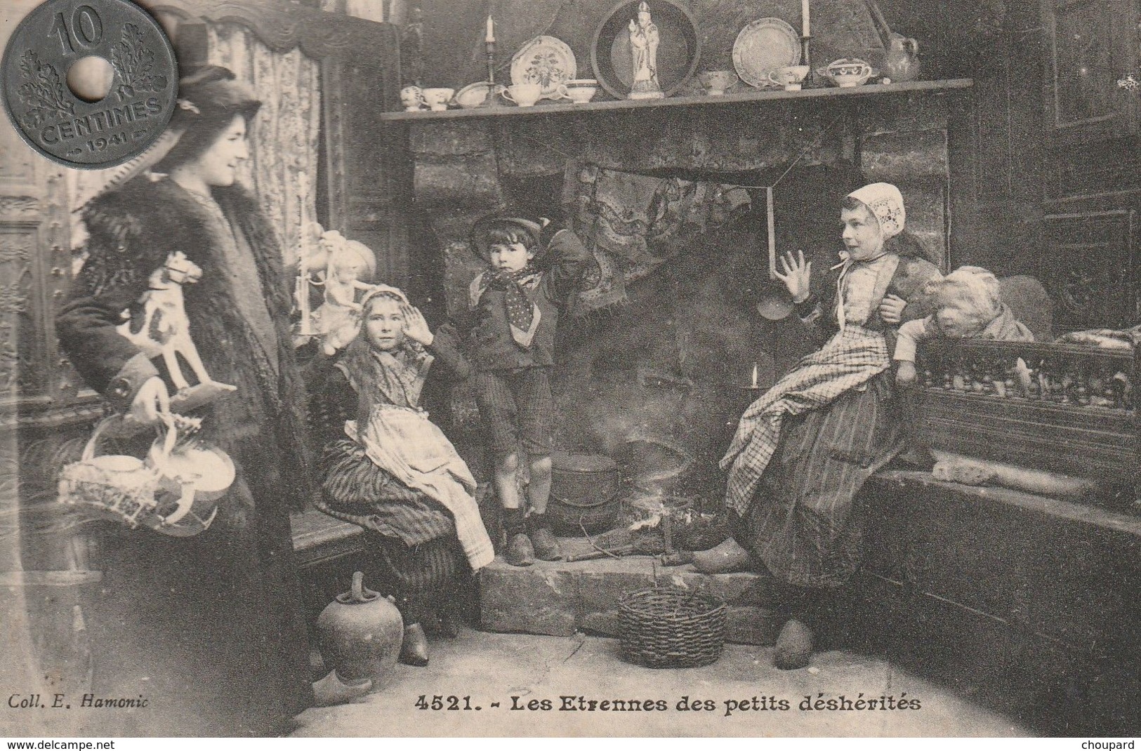 29 - Carte Postale Ancienne En Bretagne   Les Etrennes Des Petits Déshérités - Personajes