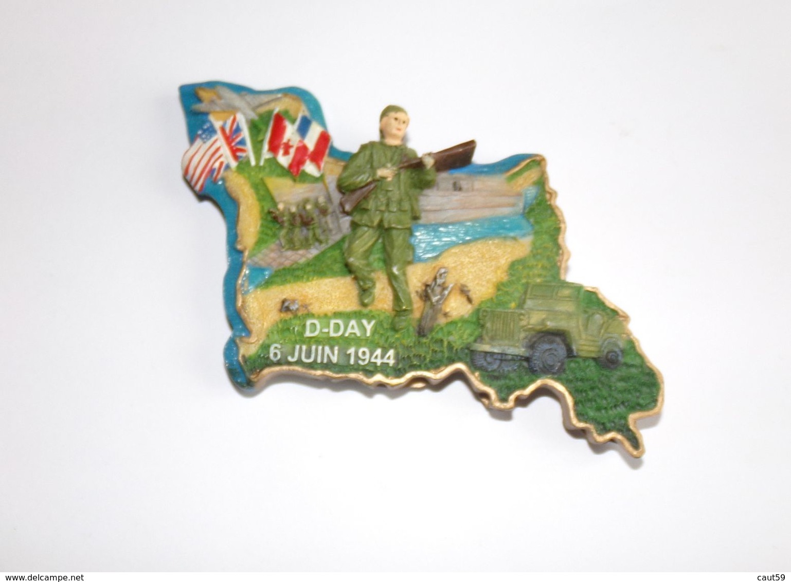 MAGNET AIMANTER D-DAY 6 Juin 1944    RESINE - 1939-45