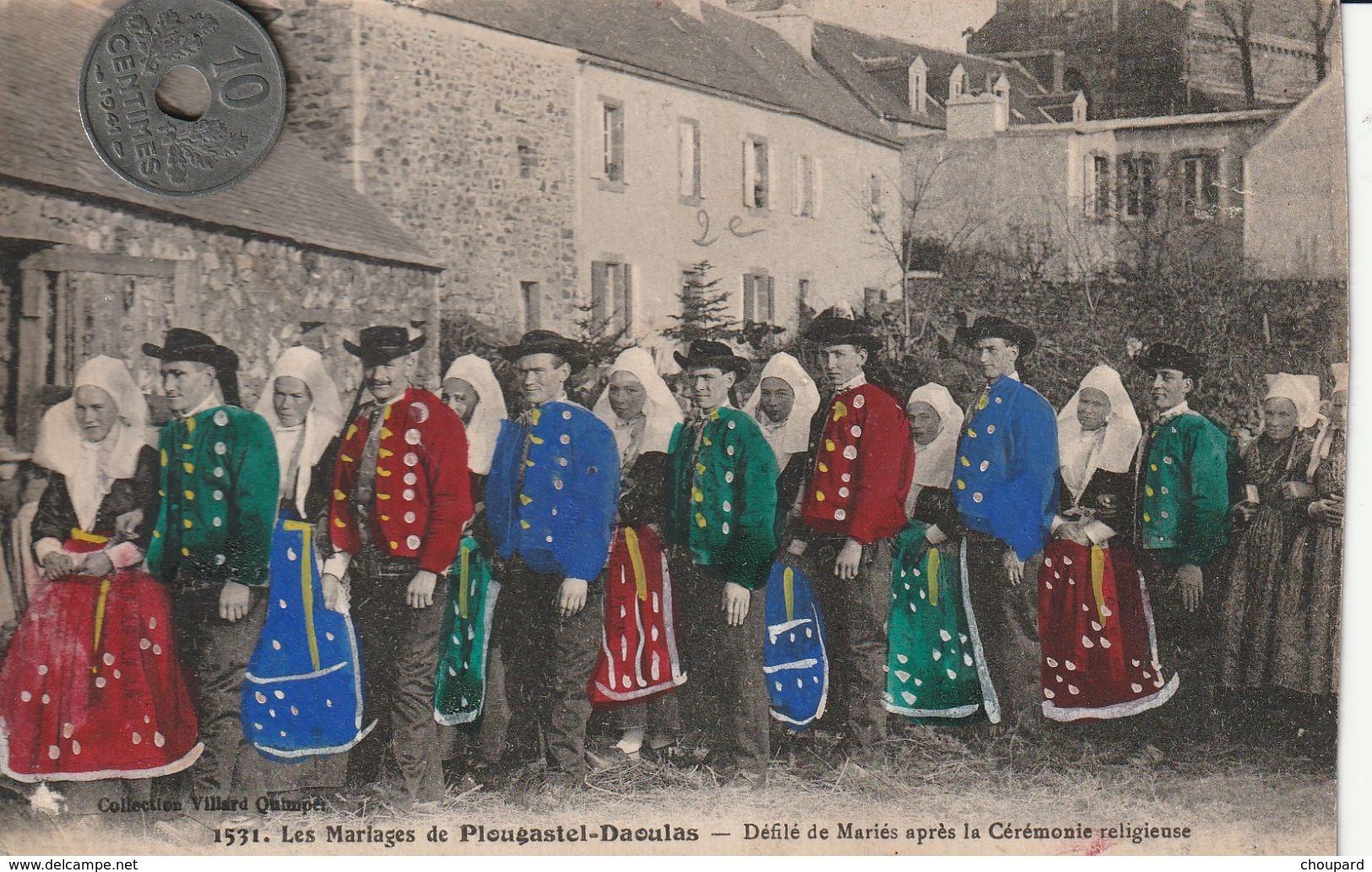 56 - Carte Postale Ancienne En Bretagne   Les Mariages à Plougastel Daoulas - Personnages