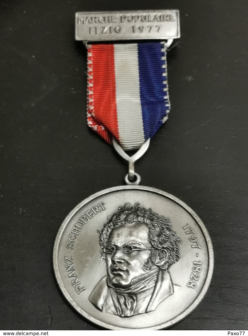 Luxembourg Médaille, Marche Populaire ITZIG, Franz Schubert 1977 - Other & Unclassified