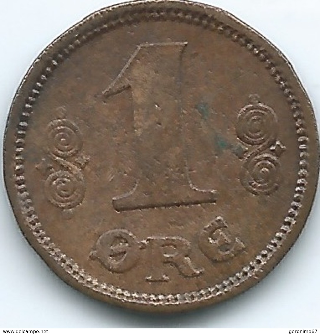 Denmark - Christian X - 1 Øre - 1916 - KM812.1 - Dänemark