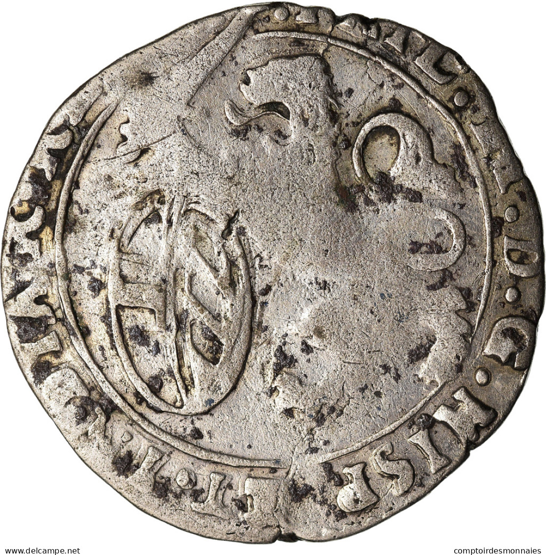 Monnaie, Pays-Bas Espagnols, BRABANT, Escalin, 1644, Anvers, TB, Argent, KM:52.1 - Spanische Niederlande