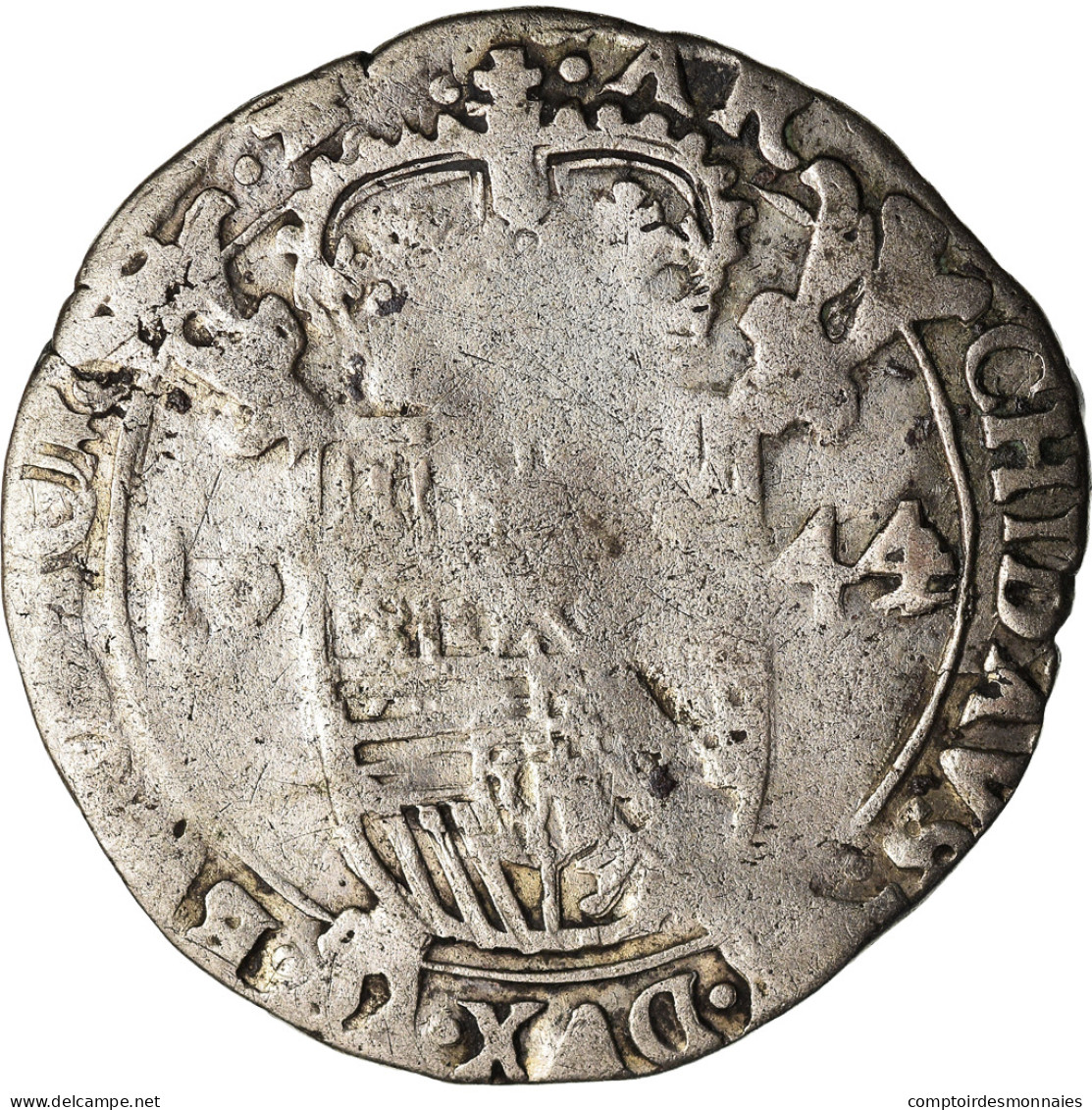 Monnaie, Pays-Bas Espagnols, BRABANT, Escalin, 1644, Anvers, TB, Argent, KM:52.1 - Paesi Bassi Spagnoli