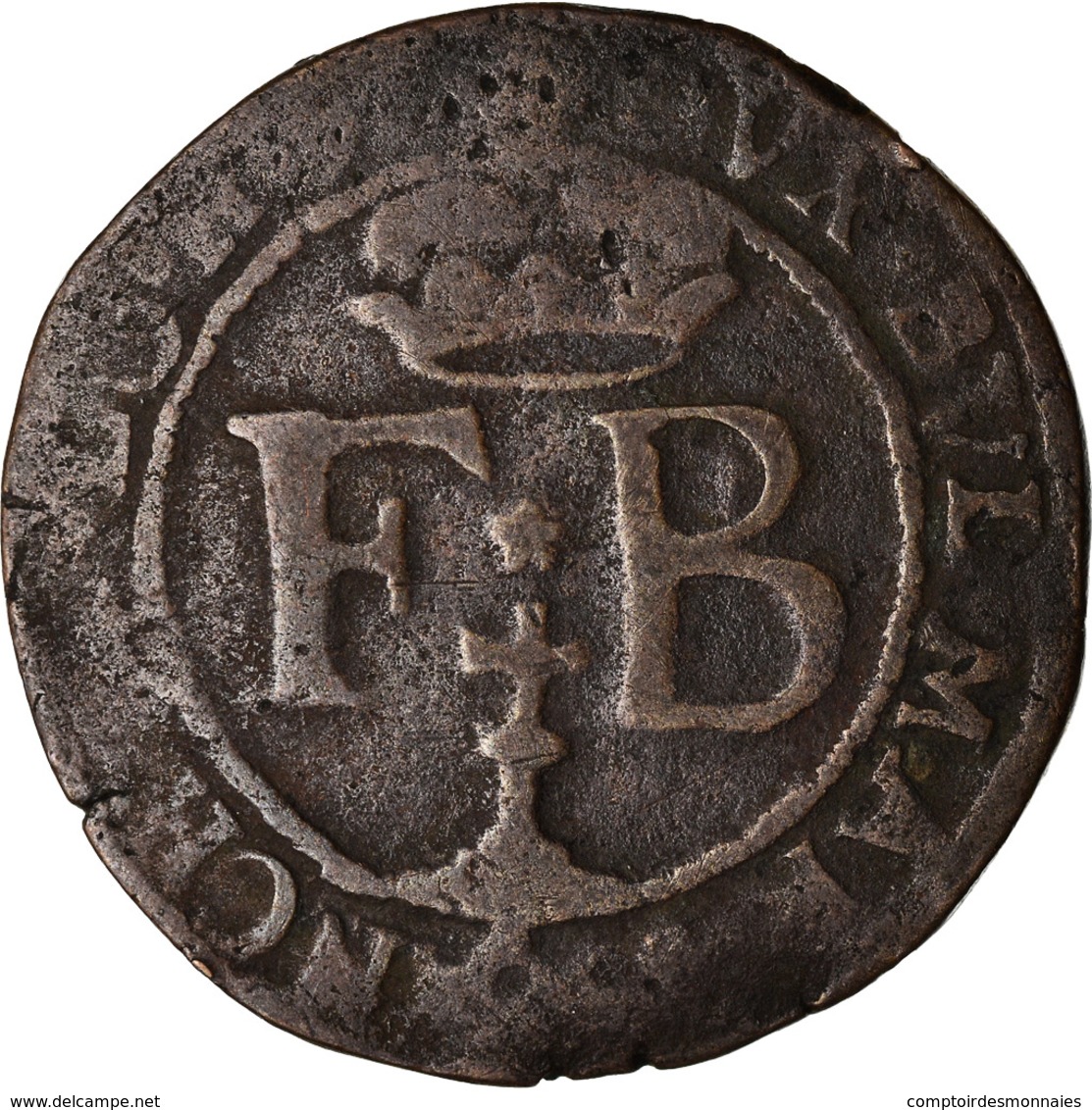 Monnaie, LIEGE, Ferdinand, Liard, 1641, Liege, TB+, Cuivre, KM:37 - Other & Unclassified