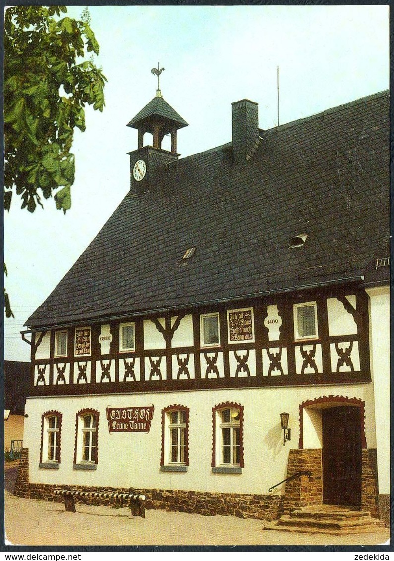 D6766 - Raum OT Von Stollberg - Gasthof Gaststätte Grüne Tanne Fachwerk Fachwerkhaus  - VEB Foto Verlag Erlbach - Stollberg (Erzgeb.)