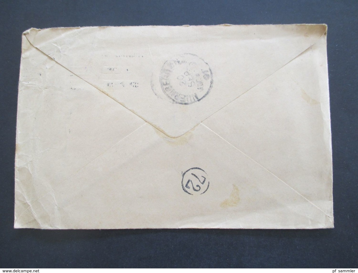 GB 1897 - ca. 1931 Registered Letter alle mit Zusatzfrankaturen nach Nürnberg gesendet. Viele Stempel!! 37 Belege.