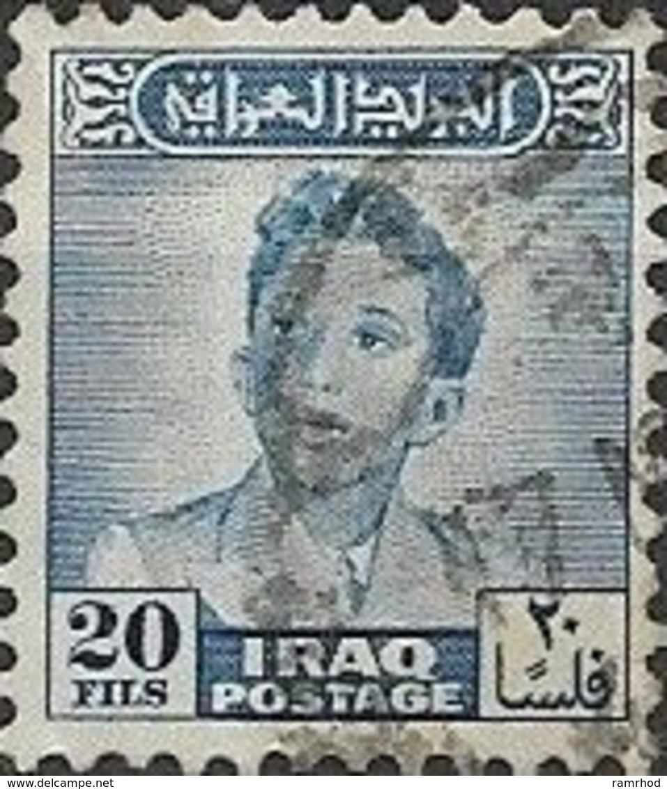 IRAQ 1948 King Faisal II - 20f - Blue FU - Iraq
