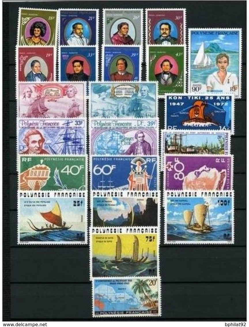 !!! POLYNESIE LOT DE TIMBRES THEME MARINE NEUFS** - Collections, Lots & Series