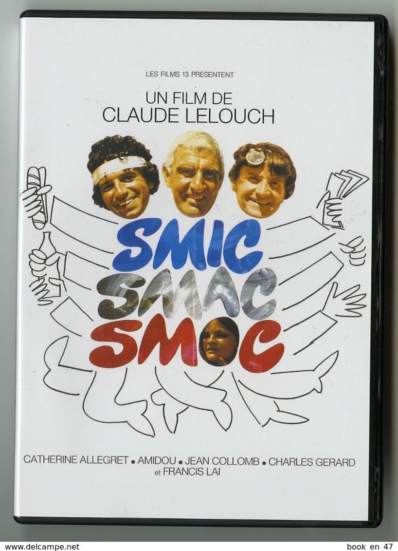 {42009}  DVD " Smic Smac Smoc " Allegret Lai Gerard Collomb Amidou , Réalisation Lelouch  . " En Baisse " - Autres & Non Classés