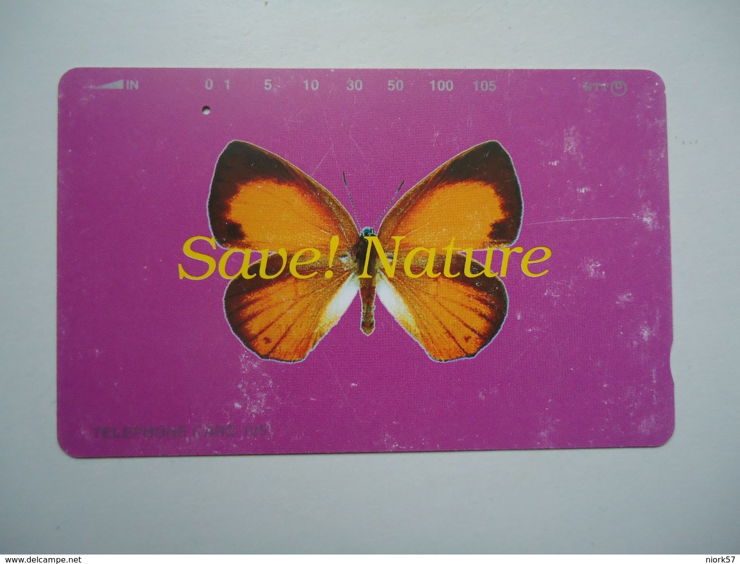 JAPAN USED CARDS  ANIMALS  BUTTERFLIES - Butterflies