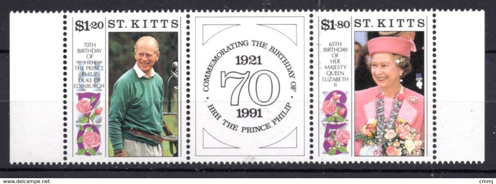 1991 - ST. KITTS -  Mi. Nr. 310/311 - NH - (UP.209.33.) - St.Kitts-et-Nevis ( 1983-...)