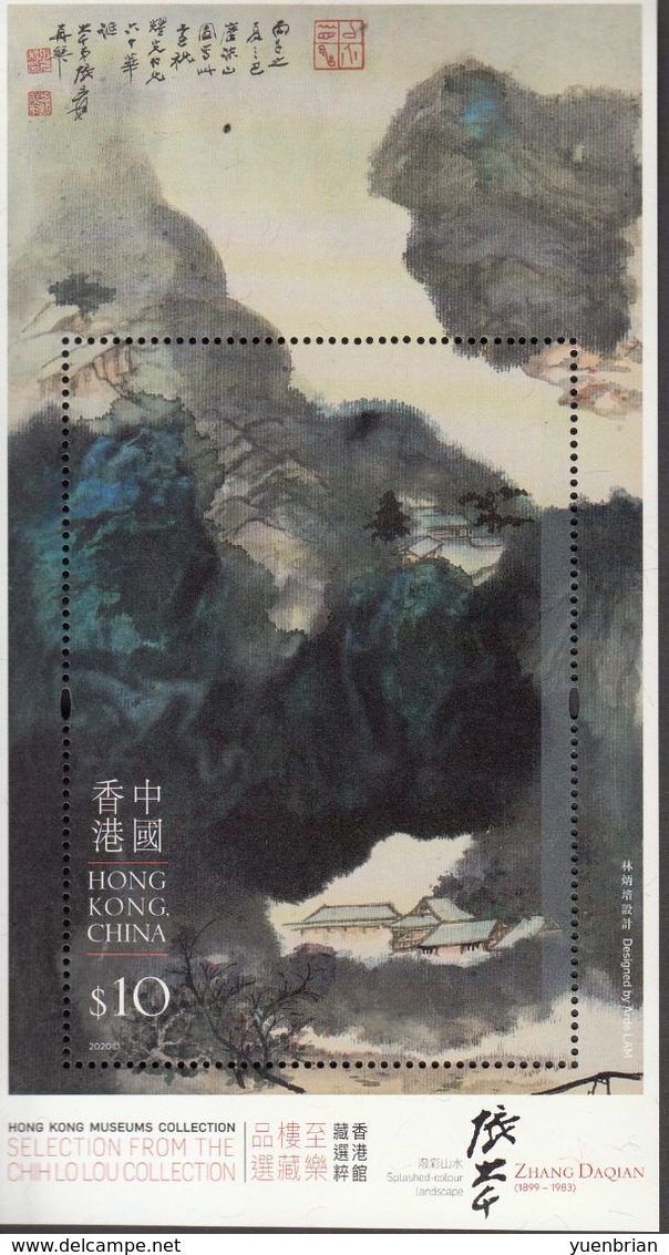 Hong Kong, 2020, Painting Of Zhang Daqian, S/S, MNH** - Unused Stamps