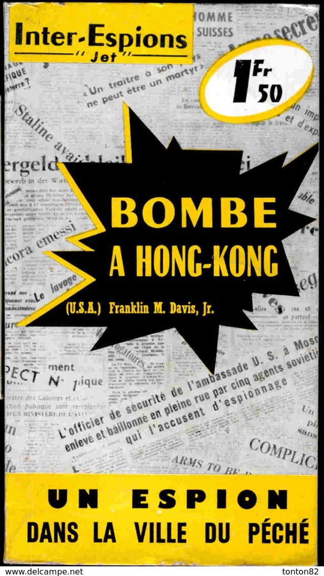 Inter-Espions  " Jet " N° 44 - Bombe à Hong-Kong - ( U.S.A. ) - Franklin M. Davis, Jr. - ( 1963 ) - Otros & Sin Clasificación