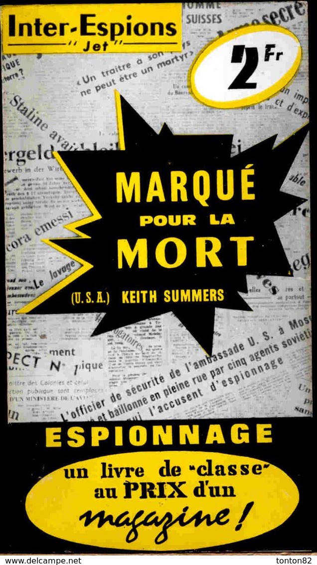 Inter-Espions " Jet " N° 59 - Marqué Pour La Mort - Keith Summers -Presses Internationales . - Autres & Non Classés