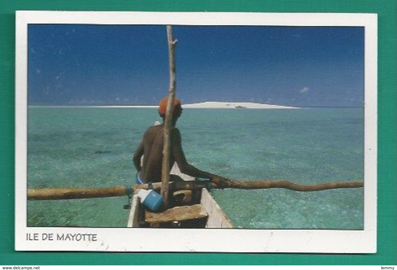 MAYOTTE - EN PRAO, VERS L'ÎLOT DE SABLE BLANC - PIROGUE - Mayotte