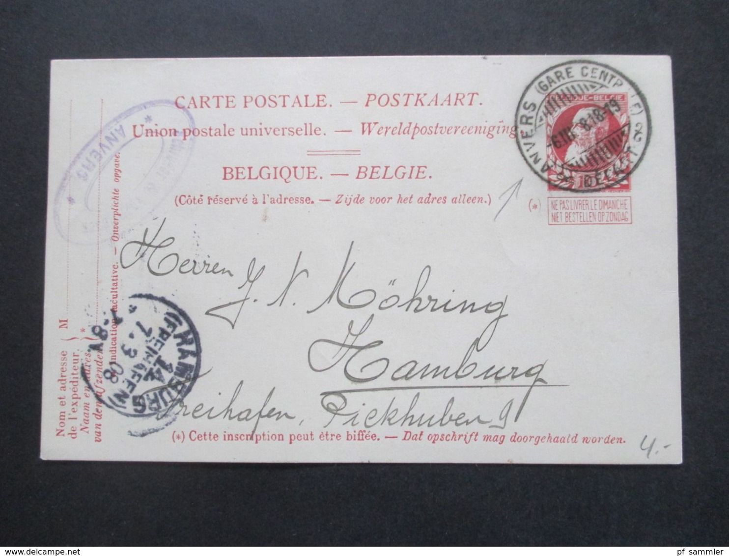 Belgien kleiner Ganzsachen Posten ab 1882 gebraucht / ungebraucht! schöne Stempel z.B. Anvers Gare Centrale