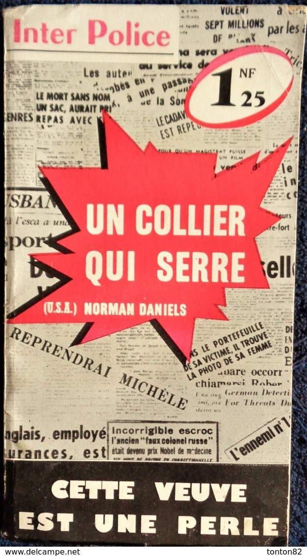 Inter Police  N° 72 - Un Collier Qui Serre - Norman Daniels - Presses Internationales . - Inter Police Choc