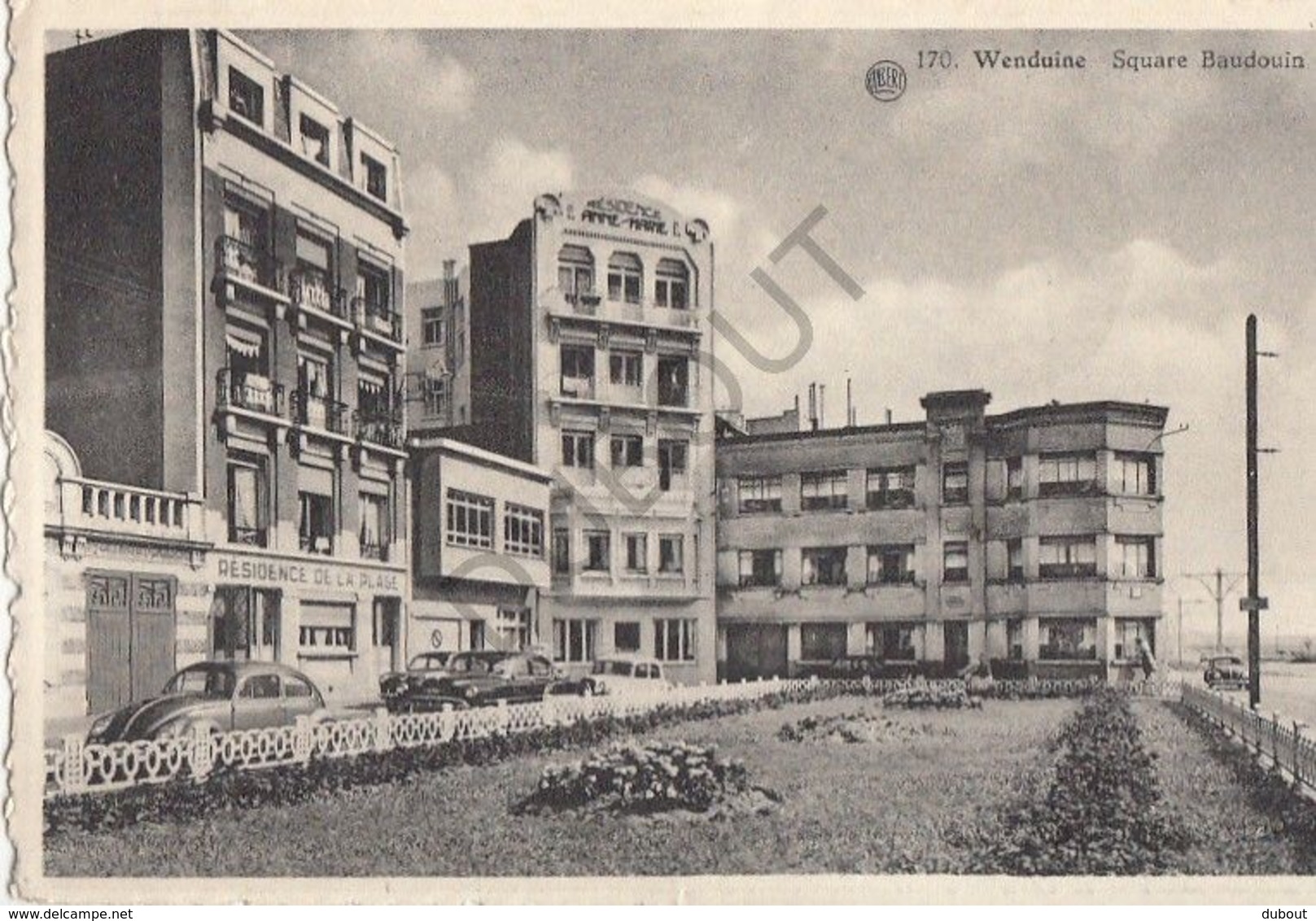 Postkaart - Carte Postale - WENDUINE Square Baudouin (B205) - Wenduine