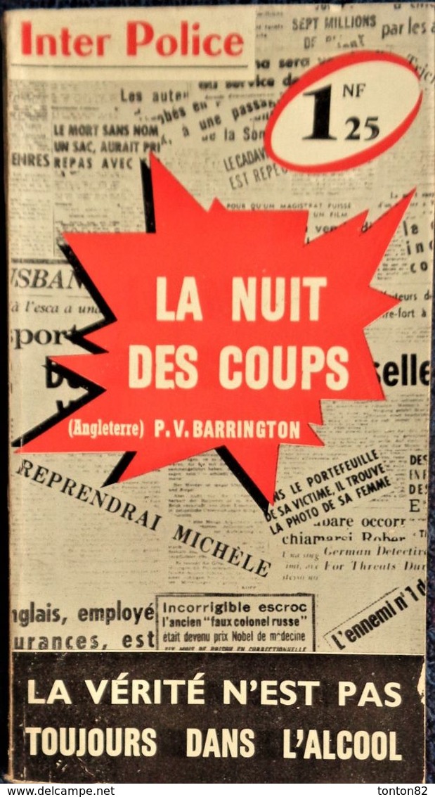 Inter Police  N° 60 - La Nuit Des Coups - P.V. Barrington - Presses Internationales . - Inter Police Choc