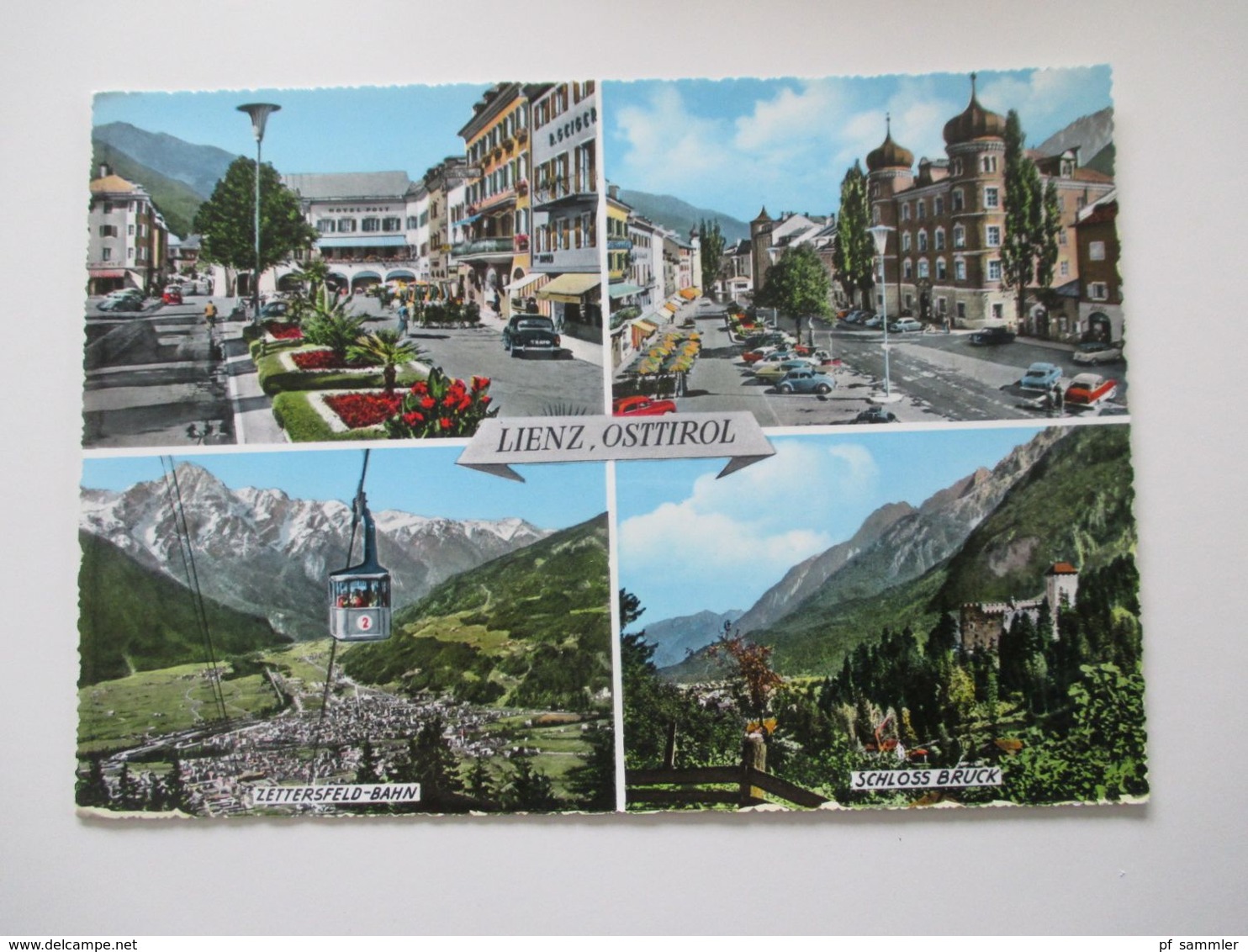Österreich 1961 und 1964 z. B. Winterspiele 3 riesen Postkarten mit vielen Marken und Sonderstempel