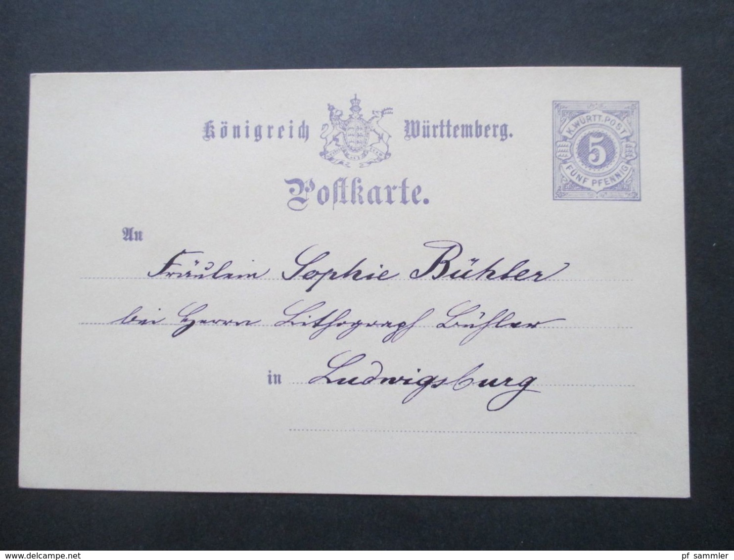 Altdeutschland Württemberg ab 1879 Ganzsachen / Umschläge gebraucht und ungebraucht