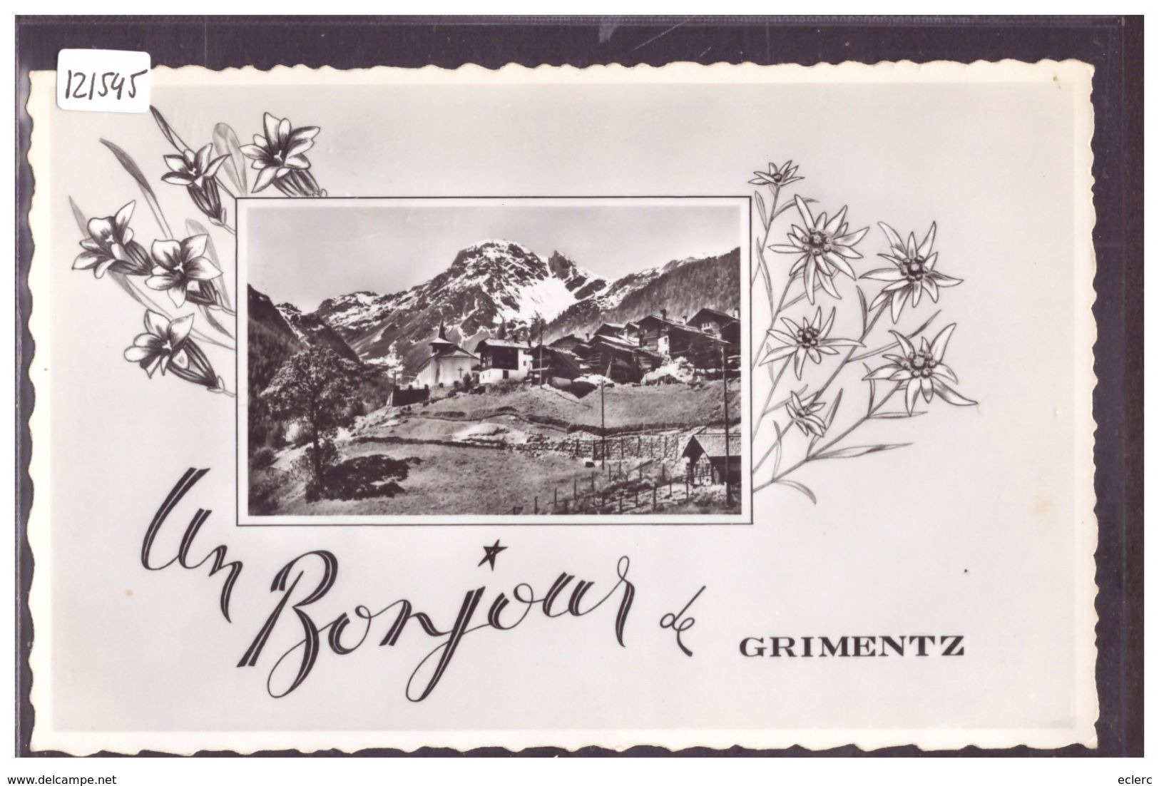 UN BONJOUR DE GRIMENTZ - TB - Grimentz