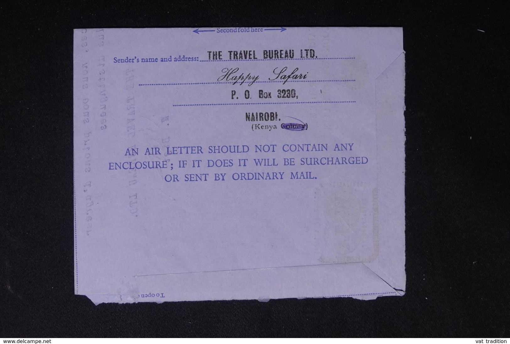 KENYA OUGANDA ET TANZANIE - Aérogramme De Nairobi  Pour La France En 1965 - L 62595 - Kenya, Uganda & Tanzania