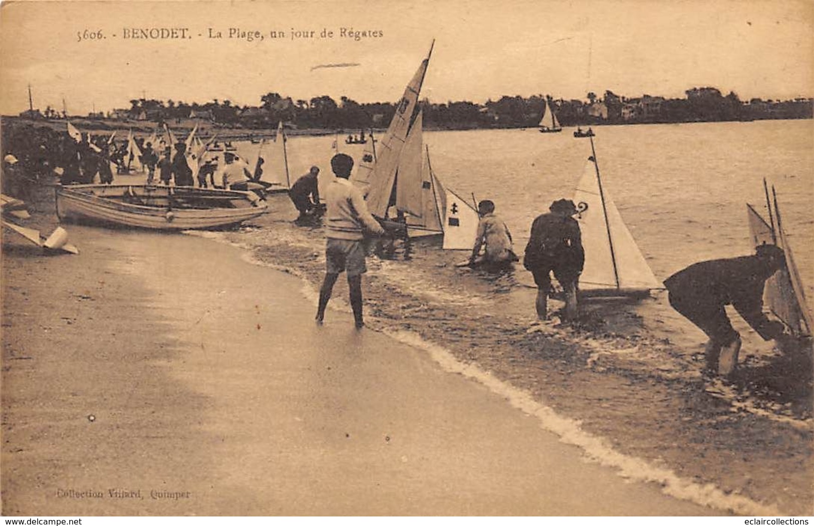 Thème Sport Nautique:   :  Voile   Les Régates A Bénodet  29 Courses Pour Voiliers Modèles Réduits      (voir Scan) - Zeilen