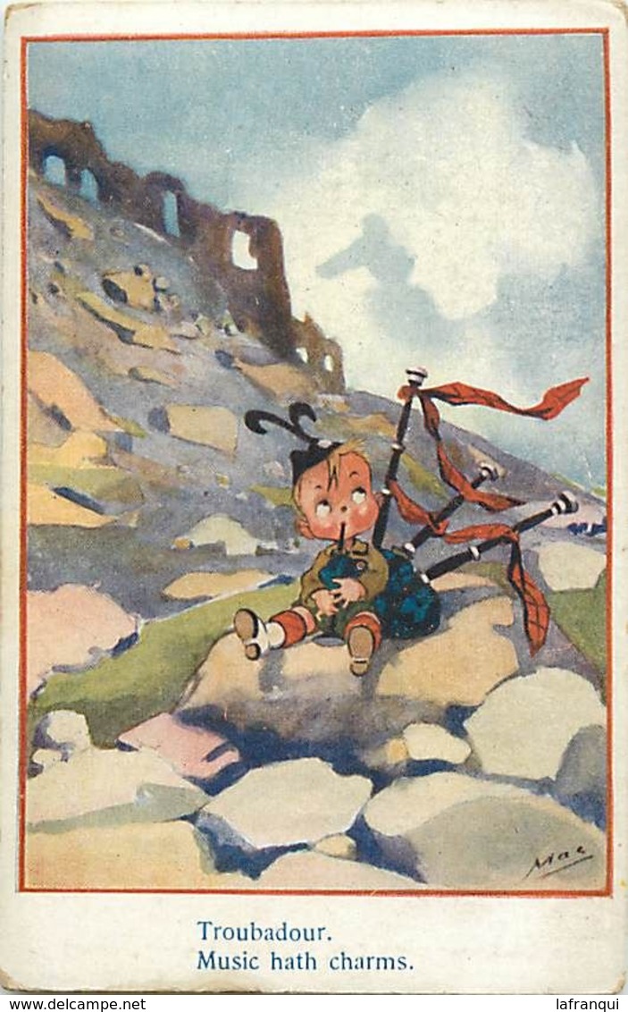 Themes Div-ref FF05- Illustrateurs -illustrateur Enfants - Mac -guerre 1914-18- Troubadour -ecossais - Scotland  - - Mac Mahon