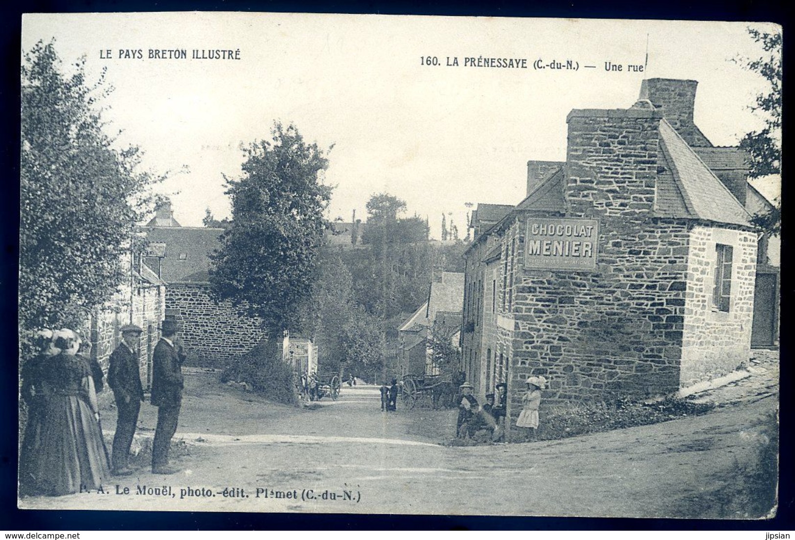 Cpa Du 22  La Prénessaye - Une Rue  - Environs Loudéac  AVR20-137 - Loudéac