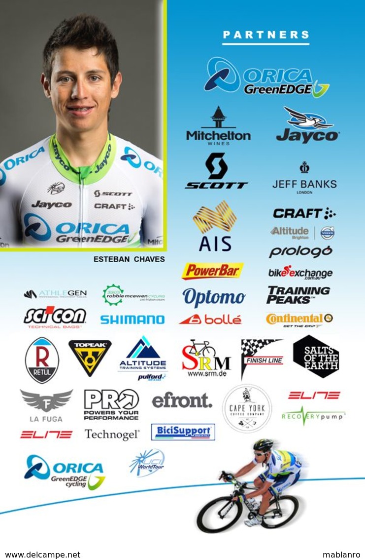 CARTE CYCLISME MICHAEL ALBASINI TEAM ORICA GREENEDGE  2014 - Cyclisme