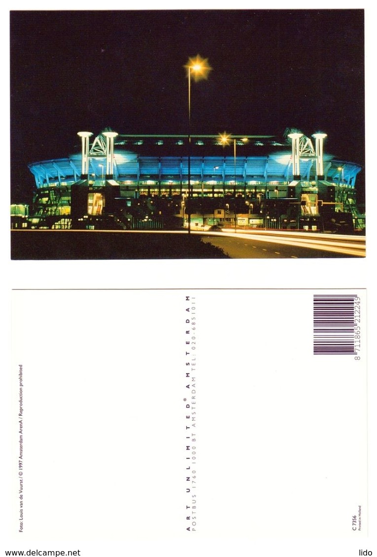 27x AMESTERDAM JOHAN CRUIJFF ARENA STADIUM STADE ESTADIO STADION STADIO POSTCARD ***RARE***