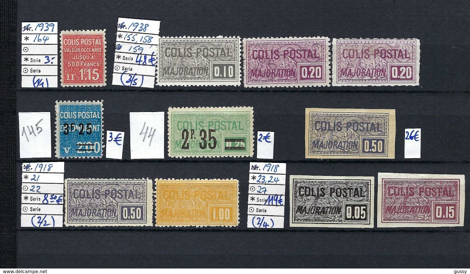 FRANCE Colis Postaux 1918-1939:  Lot De Neufs* - Nuevos