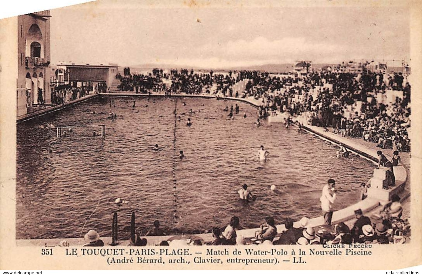 Thème Sport Nautique:   :Water Polo          Match A La Piscine Du Touquet Paris-Plage  80       Voir Scan) - Autres & Non Classés