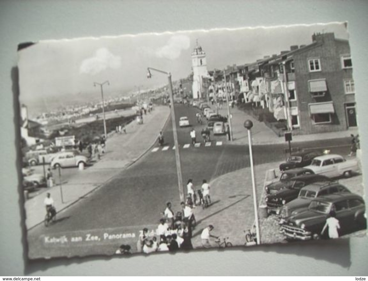 Nederland Holland Pays Bas Katwijk Aan Zee Boulevard Met Mensen En Auto's - Katwijk (aan Zee)