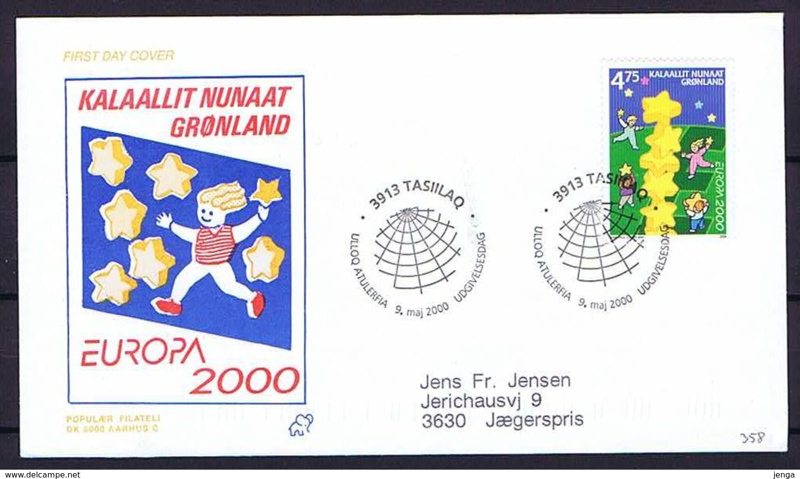 Greenland 2000.  Europa - CEPT;  FDC (Populær Filateli). - 2000