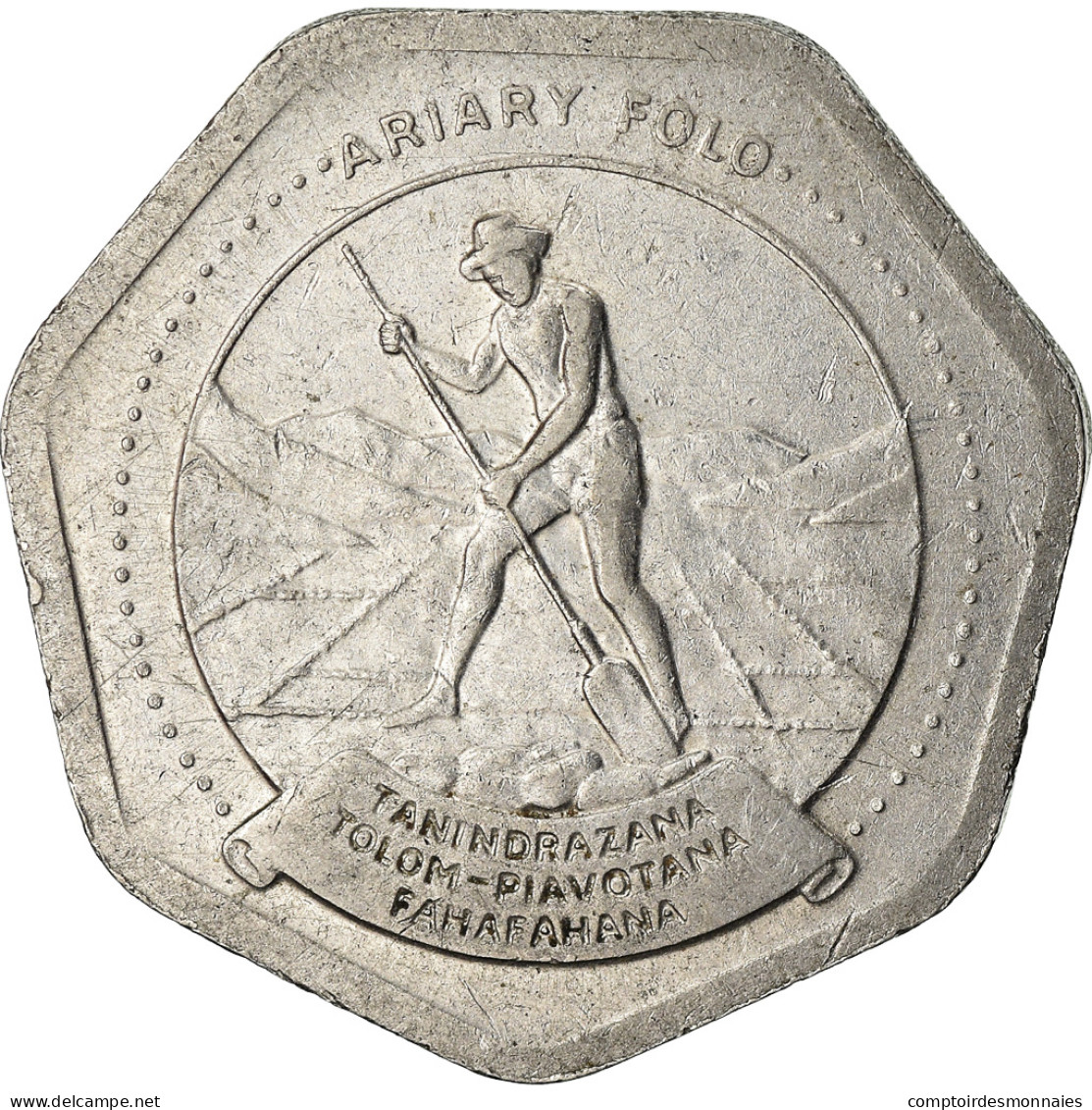 Monnaie, Madagascar, 10 Ariary, 1992, Royal Canadian Mint, TTB, Stainless Steel - Madagaskar