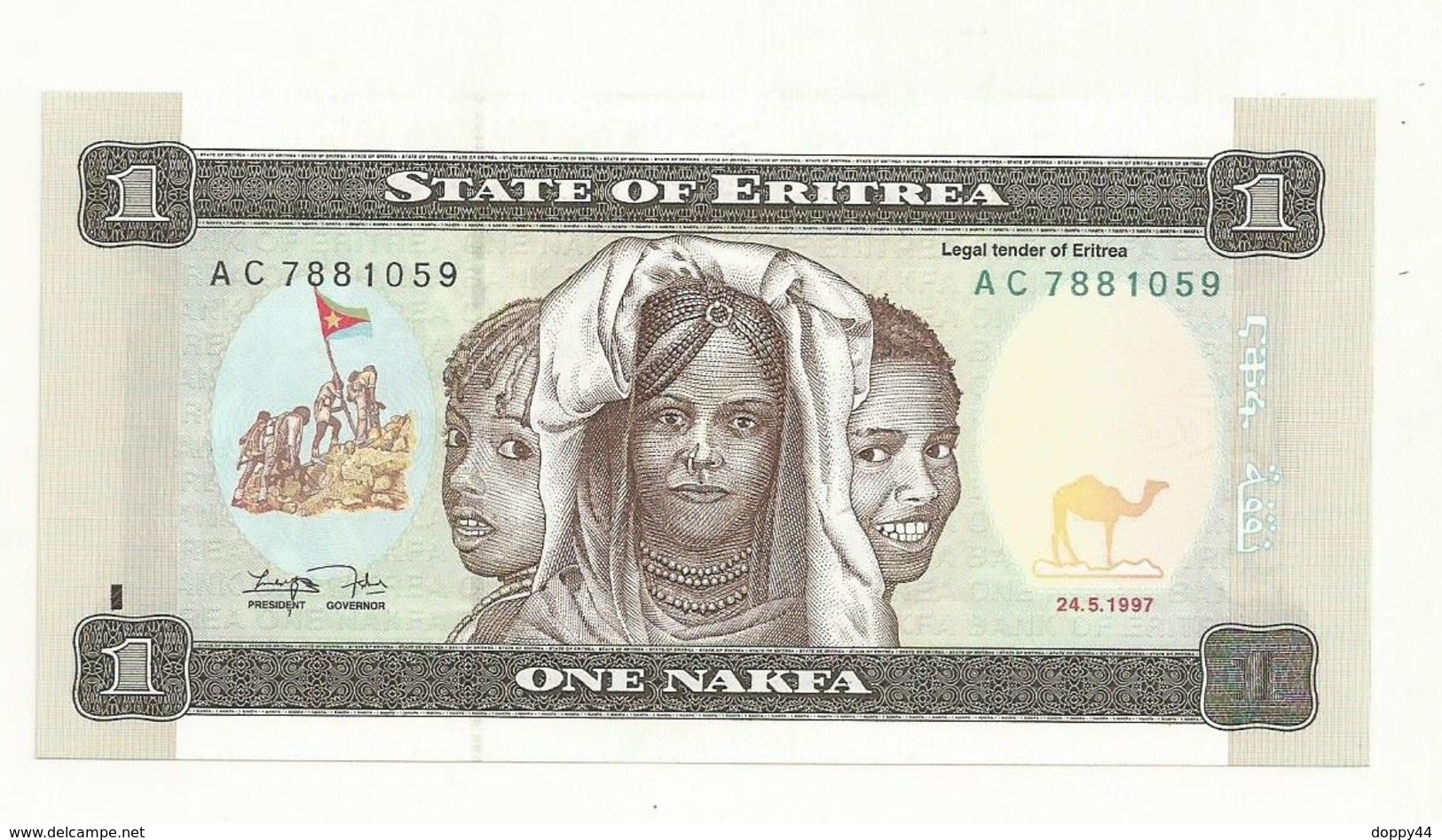 BILLET  NEUF  ERYTHREE  1 NAKFA ANNEE 1997  NEUF  SUPERBE - Eritrea