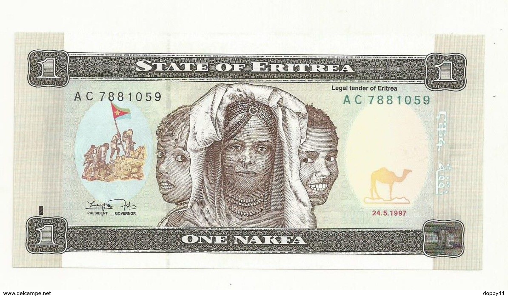 BILLET  NEUF  ERYTHREE  1 NAKFA ANNEE 1997  NEUF  SUPERBE - Erythrée