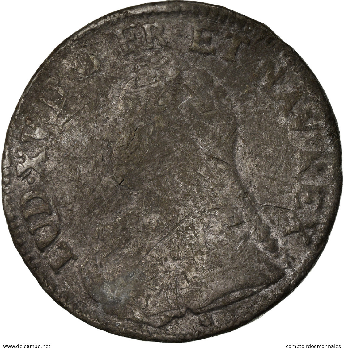 Monnaie, France, Louis XV, Ecu, 1727, Caen, Faux D'époque, TB, Argent, KM:486.5 - Variétés Et Curiosités