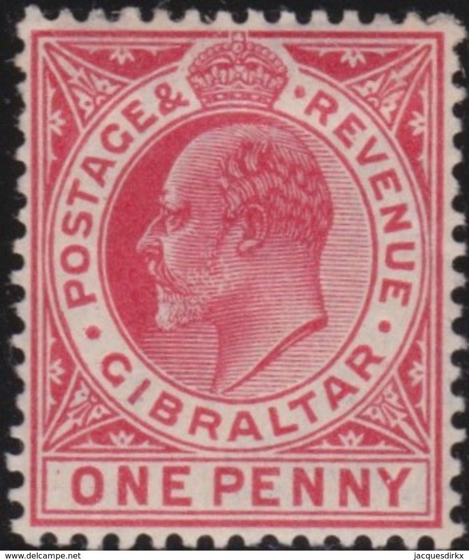 Gibraltar   .    SG     .      57     .     *      .  Mint-hinged    .   /   .   Ongebruikt - Gibraltar