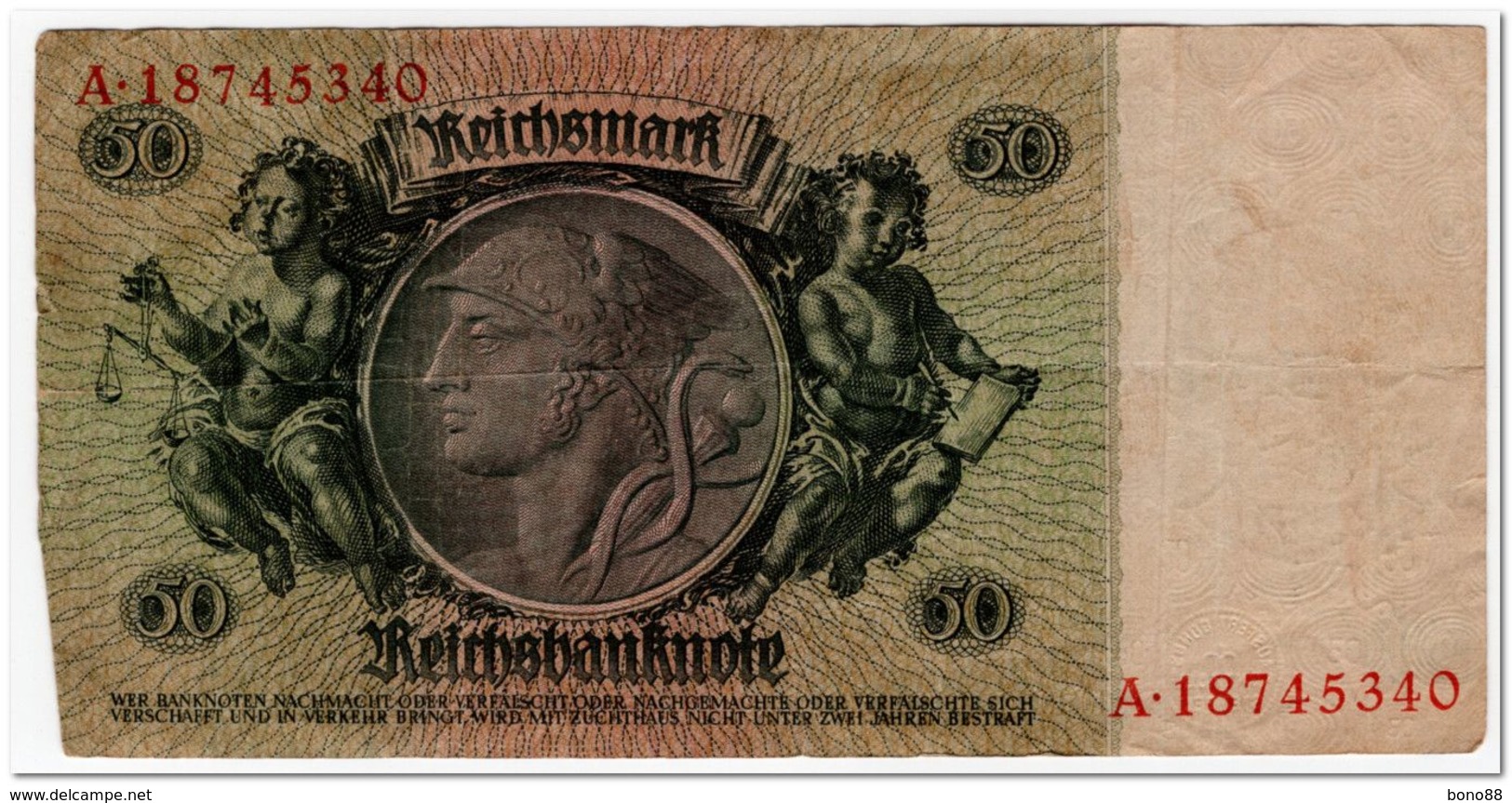 GERMANY,50 REICHSMARK,1933,P.182,VF - 50 Reichsmark