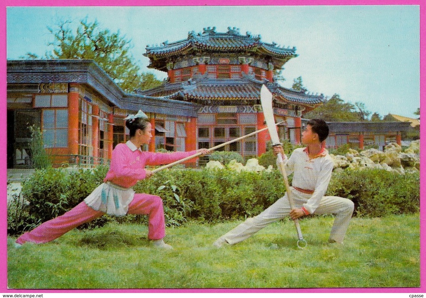 CPM Chine CHINA Arts Martiaux - Broadsword Against Spear  - Sabre à Long Manche Contre Lance ** Sport - Kampfsport